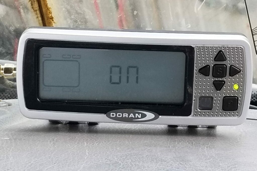 Doran TPMS display in truck